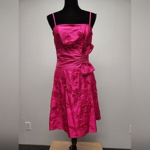 Fuschia Summer Floral Dress